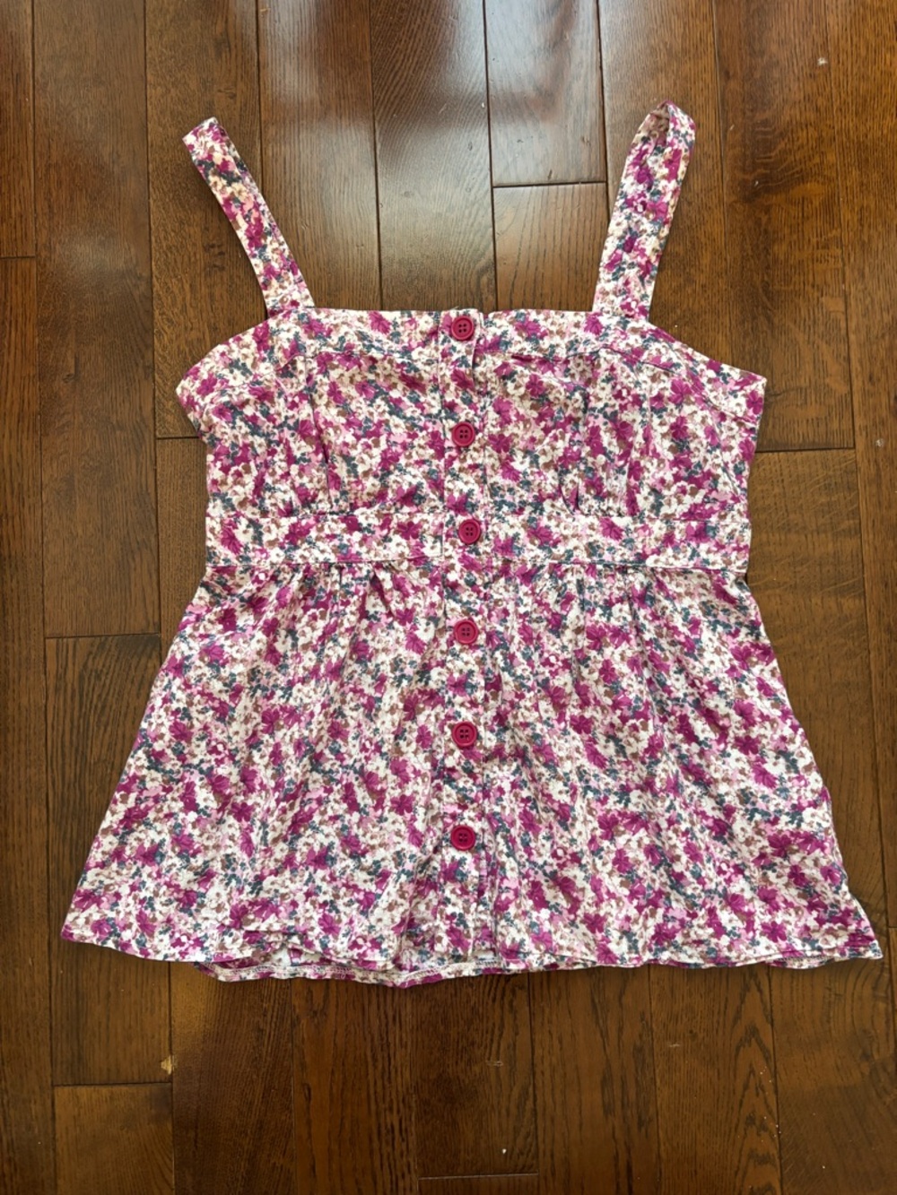 Y2K Floral Button Down Top